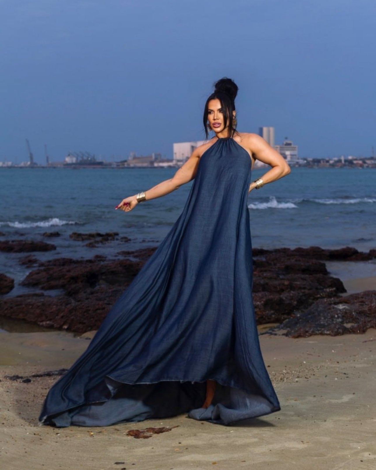 Vestido longo elegante